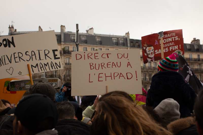 Manifestation contre la réforme des retraites - 09 janvier 2023 — Paris, 2023