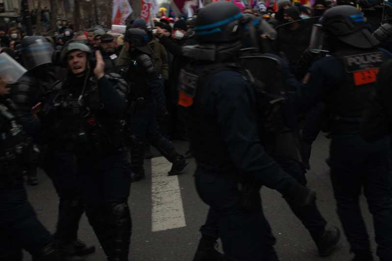 Manifestation contre la réforme des retraites - 09 janvier 2023 — Paris, 2023