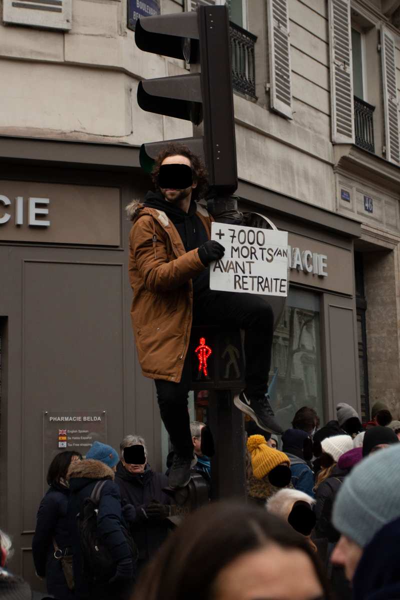 Manifestation contre la réforme des retraites - 09 janvier 2023 — Paris, 2023