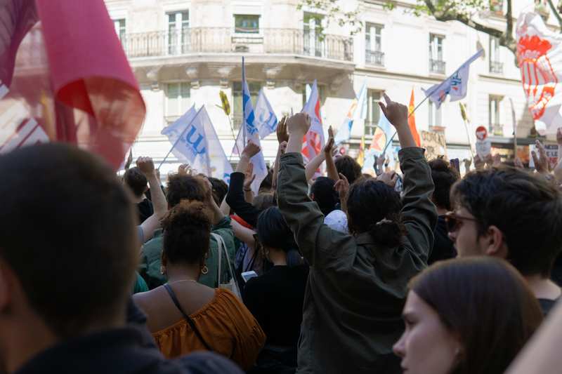 Manifestation antifasciste à l'entre 2 tours - 16 avril 2022 — Paris, 2022