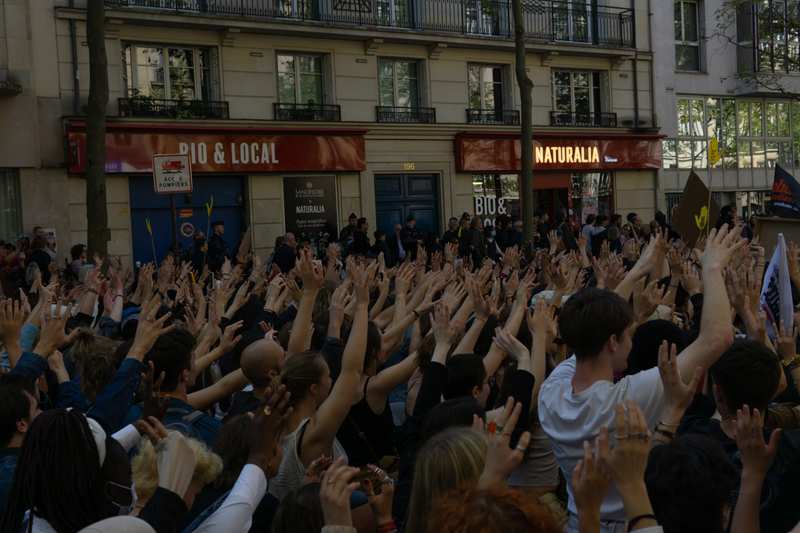 Manifestation antifasciste à l'entre 2 tours - 16 avril 2022 — Paris, 2022