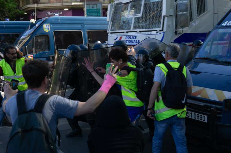 Manifestation antifasciste à l'entre 2 tours - 16 avril 2022 — Paris, 2022